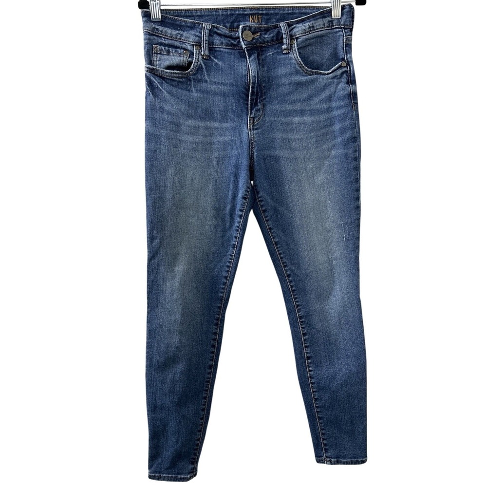 KUT from the Kloth Denim Toothpick Skinny 10P Blue High Rise Petite‎ Minimalist